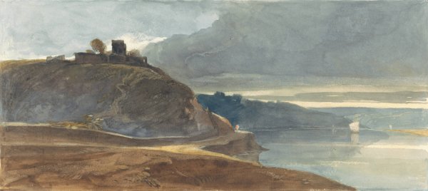 Main Product Photo of A Castle Above an Estuary  Painting by William James Muller