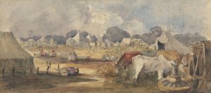 An Eastern Encampment by William James Muller Oil Painting