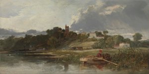 Gillingham on the Medway by William James Muller Oil Painting