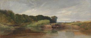 Hanham Lock on the Avon by William James Muller Oil Painting