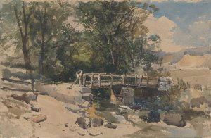 The Bridge by William James Muller Oil Painting