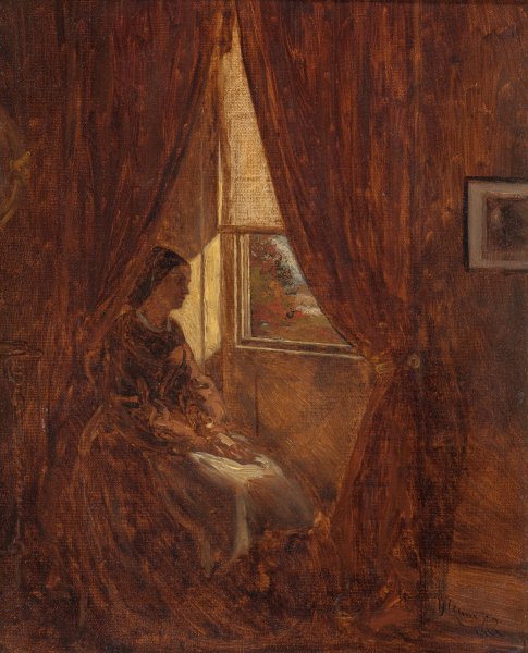 Main Product Photo of By the Window  Painting by William John Hennessy