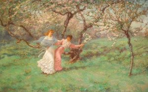 The Flowers Of May by William John Hennessy Oil Painting