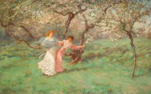 The Flowers Of May Oil painting by William John Hennessy