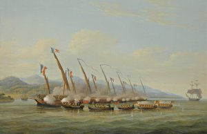 The Boats Of H.M.S Sloop Procris by William John Huggins Oil Painting