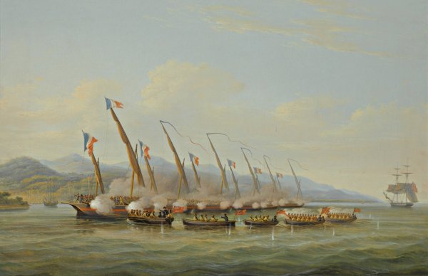 Main Product Photo of The Boats Of H.M.S Sloop Procris  Painting by William John Huggins