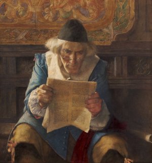 Reading The Letter by William John Wainwright Oil Painting