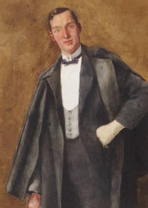 Study for Portrait of Barry Jackson by William John Wainwright Oil Painting