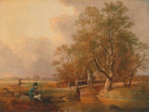 Fishing- Bottom Fishing Oil painting by William Jones
