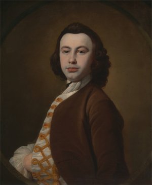 Self-Portrait by William Keeble Oil Painting