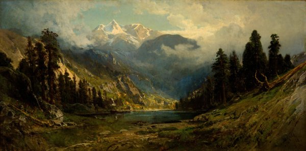 Main Product Photo of California Pines  Painting by William Keith