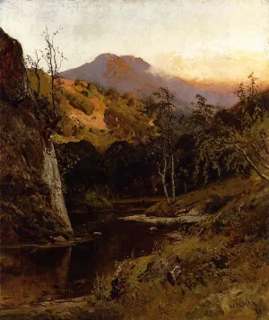 Mount Tamalpias from Lagunitas Creek by William Keith - Oil Painting Reproduction