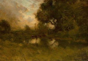Napa Creek by William Keith Oil Painting
