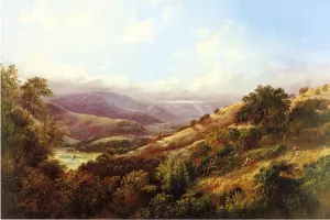 San Anselmo Valley Near San Rafael by William Keith - Oil Painting Reproduction