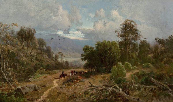 Main Product Photo of Scene in Russian River Valley, Sonoma, California  Painting by William Keith