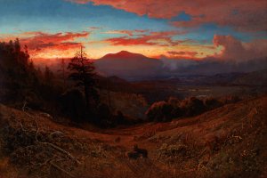 Sunset on Mount Diablo by William Keith Oil Painting