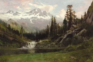 View of Mount Shasta by William Keith Oil Painting