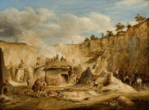 Craigleith Quarry by William Kidd Oil Painting
