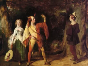 Touchstone, Audrey and William by William Knight Keeling - Oil Painting Reproduction