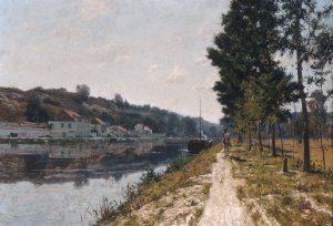 Banks of the Loing by William Lamb Picknell Oil Painting