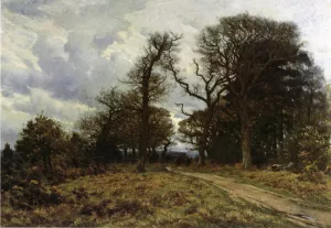 Bleak December painting by William Lamb Picknell