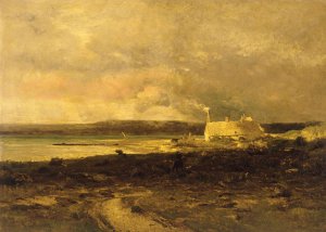 Cottage by the Sea by William Lamb Picknell Oil Painting