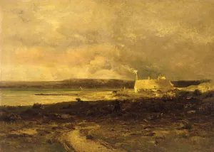 Cottage by the Sea by William Lamb Picknell Oil Painting