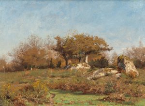 Pont Aven by William Lamb Picknell Oil Painting