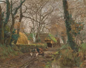 Pont Aven by William Lamb Picknell Oil Painting