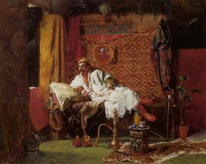 The Opium Den by William Lamb Picknell Oil Painting