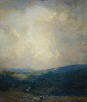 Breaking Clouds, Delaware Valley by William Langson Lathrop Oil Painting