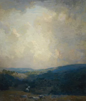 Breaking Clouds, Delaware Valley by William Langson Lathrop Oil Painting