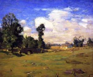 Ely's Bridge by William Langson Lathrop - Oil Painting Reproduction