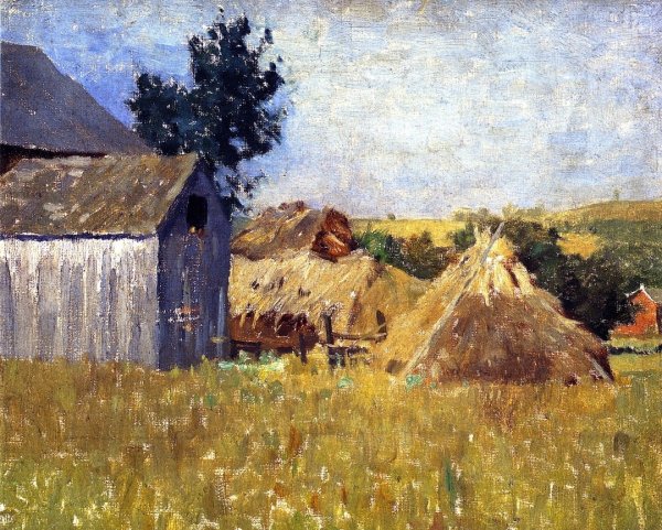 Main Product Photo of Gray Barn Painting by William Langson Lathrop