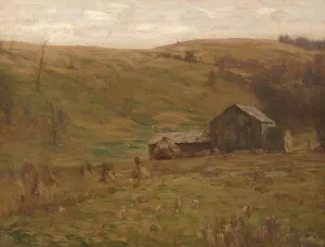 Hilly Pastures by William Langson Lathrop Oil Painting