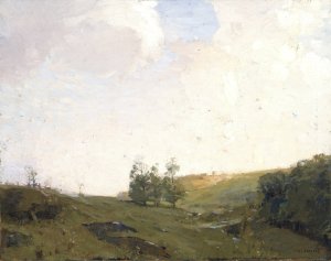 The Three Trees by William Langson Lathrop Oil Painting