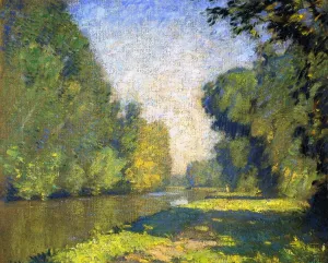 The Tow Path by William Langson Lathrop Oil Painting