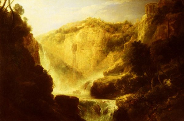 Main Product Photo of Falls of Tivoli Painting by William Linton