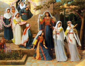 The Dance of the Virgins by William Longmaid Oil Painting