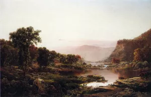 Afterglow, Massanutten Mountains by William Louis Sonntag - Oil Painting Reproduction