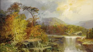 Along the Ohio Oil Painting by William Louis Sonntag - Bestsellers