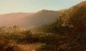 Among the Pilot Mountains, New Hampshire by William Louis Sonntag Oil Painting