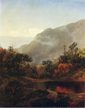 An Abandoned Cabin by William Louis Sonntag Oil Painting
