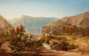 Autumn Morning on the Potomac by William Louis Sonntag Oil Painting