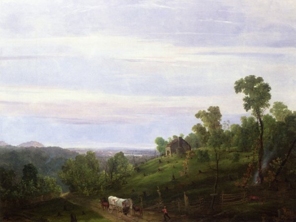 Cabin in the Woods by William Louis Sonntag - Hand-Painted Oil Painting Reproduction