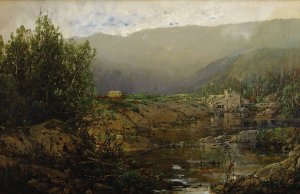 Conestoga Wagon by William Louis Sonntag Oil Painting