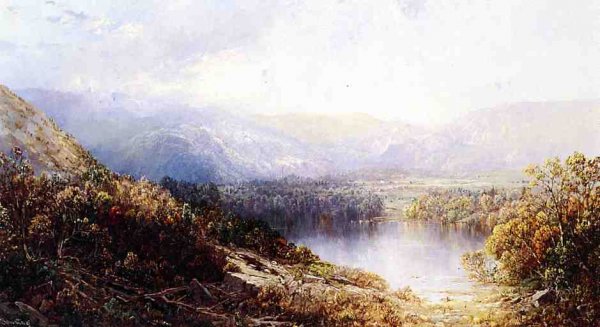 Distant Vista by William Louis Sonntag - Hand-Painted Oil Painting Reproduction
