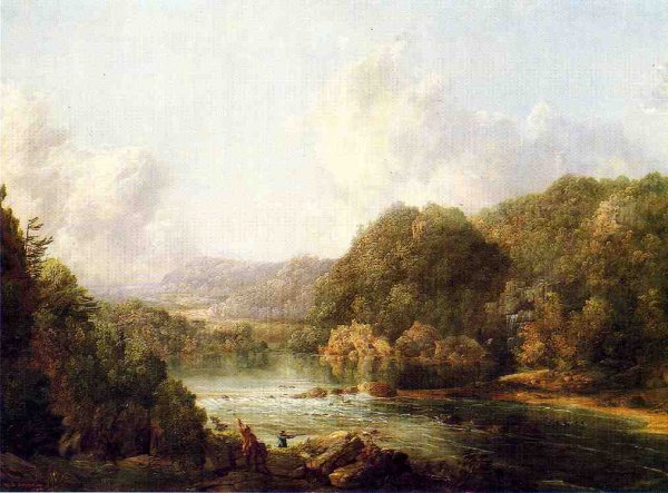 Main Product Photo of Duck Hunters on the Ohio River Painting by William Louis Sonntag