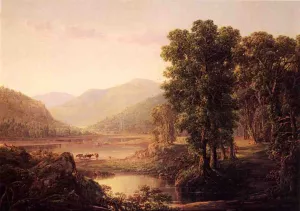 Early Autumn Morning, Western Virginia by William Louis Sonntag Oil Painting