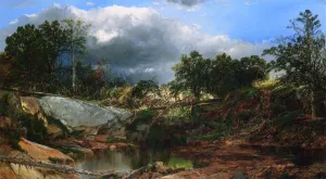 Mill Brook, New Hampshire by William Louis Sonntag Oil Painting